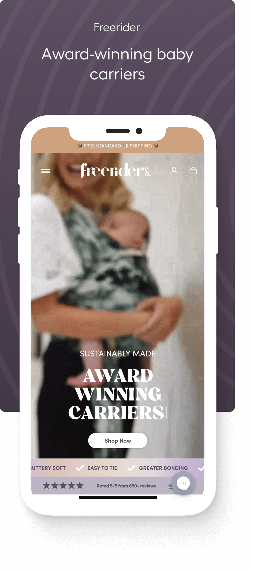 Award-winning baby carriers