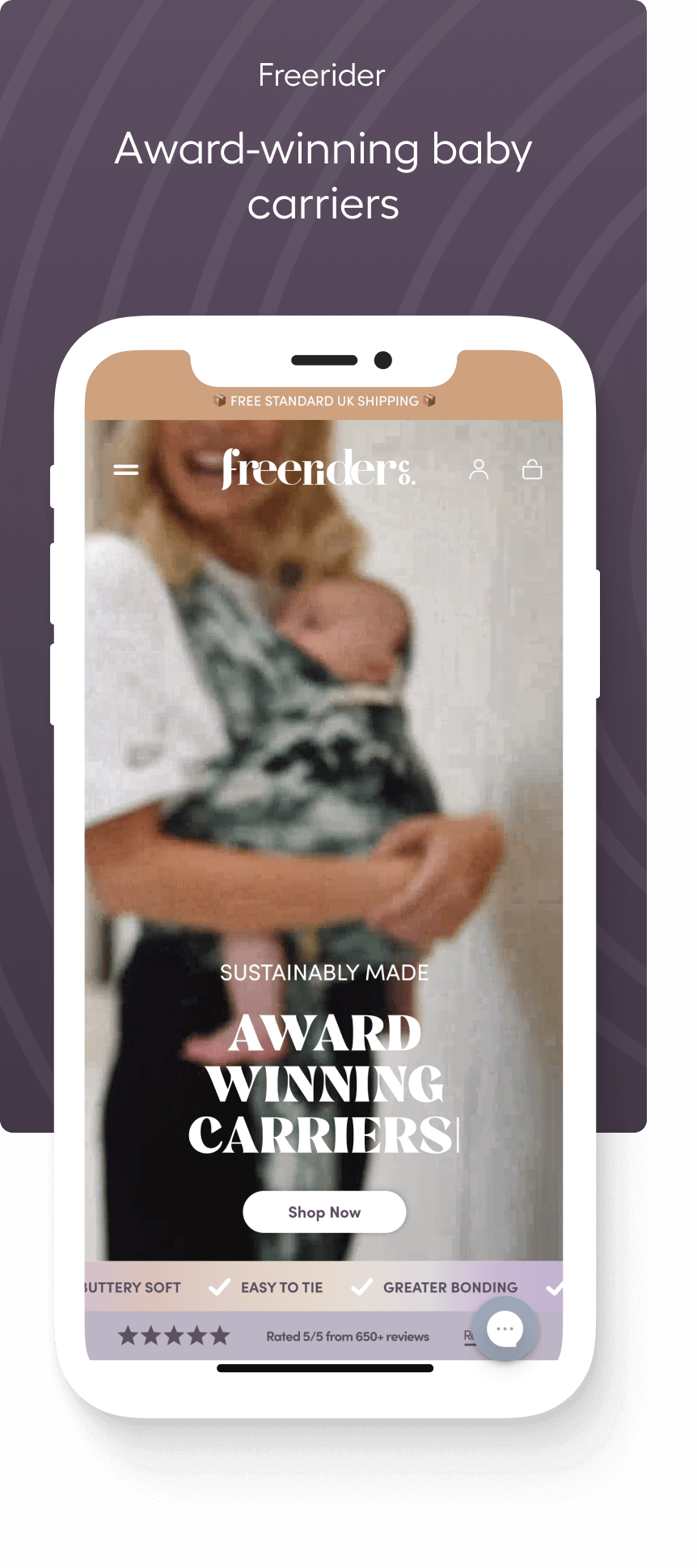 Award-winning baby carriers